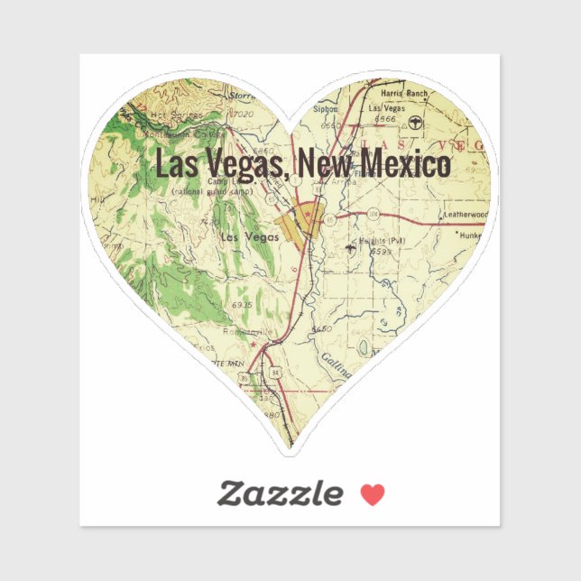 Las Vegas NM Vintage Topo (Sheet)