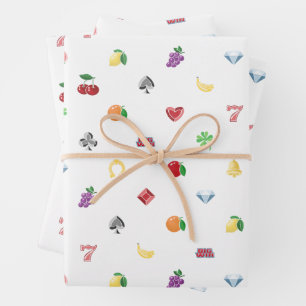 Las Vegas NV Luck Be A Lady Casino Wrapping Paper Sheet