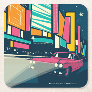 Las Vegas, NV Square Paper Coaster