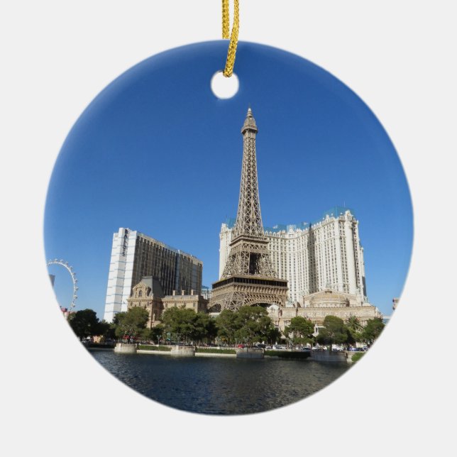 Las Vegas - Paris Paris Ceramic Tree Decoration (Front)