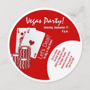 las vegas party invitation