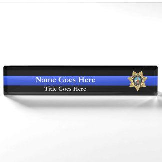 Las Vegas PD Badge Desk Name Plate