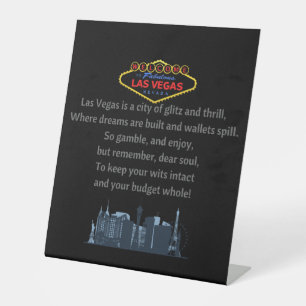 Las Vegas Pedestal Sign