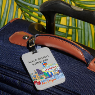 Las Vegas personalised Luggage Tag