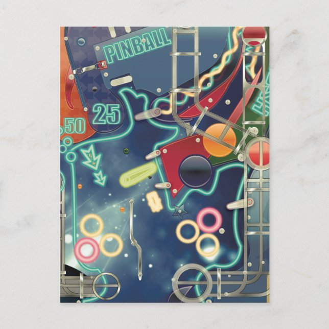 Las Vegas Pinball Machine Postcard (Front)