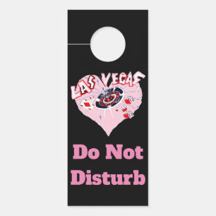 Las Vegas Pink Heart Casino Door Hanger