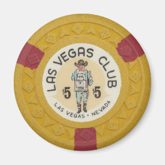 Las Vegas Poker Chip Casino Gambling Obsolete Magnet