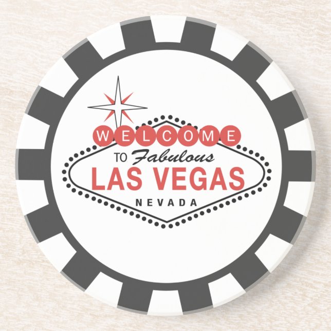 Las Vegas Poker Chip coasters (Front)