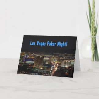 Las Vegas Poker Night Invitation Card!