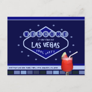 Las Vegas POOL PARTY Postcard
