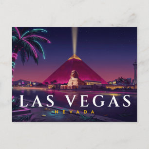 Las Vegas Postcard   Luxor Pyramid Strip Souvenir