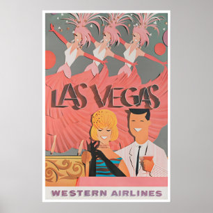 Las Vegas Poster Art Nevada Travel Print Retro