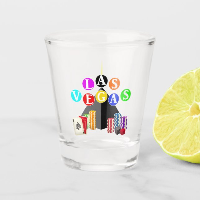 Las Vegas Pyramid Shot Glass (Front)