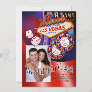 Las Vegas Reception (contact me 2 personalise 4u) Invitation