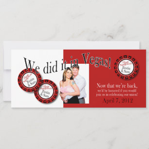 Las Vegas Reception (contact me to personalise 4u) Invitation