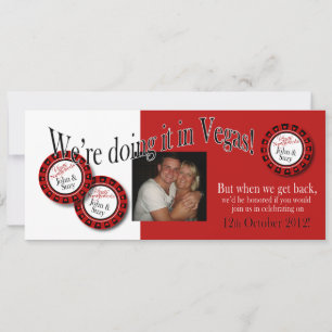Las Vegas Reception (contact me to personalise 4u) Invitation
