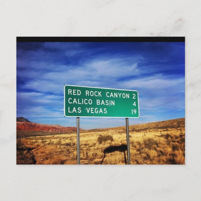 Las Vegas Red Rock Canyon Postcard (Front)