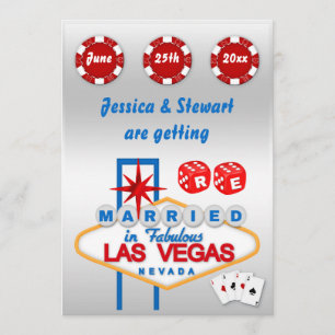 Las Vegas Renewal of  Wedding Vows Invitation