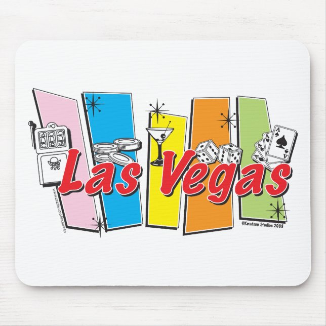 Las-Vegas-Retro Mouse Mat (Front)