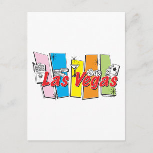 Las-Vegas-Retro Postcard