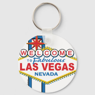 Las Vegas Retro Sign Key Ring