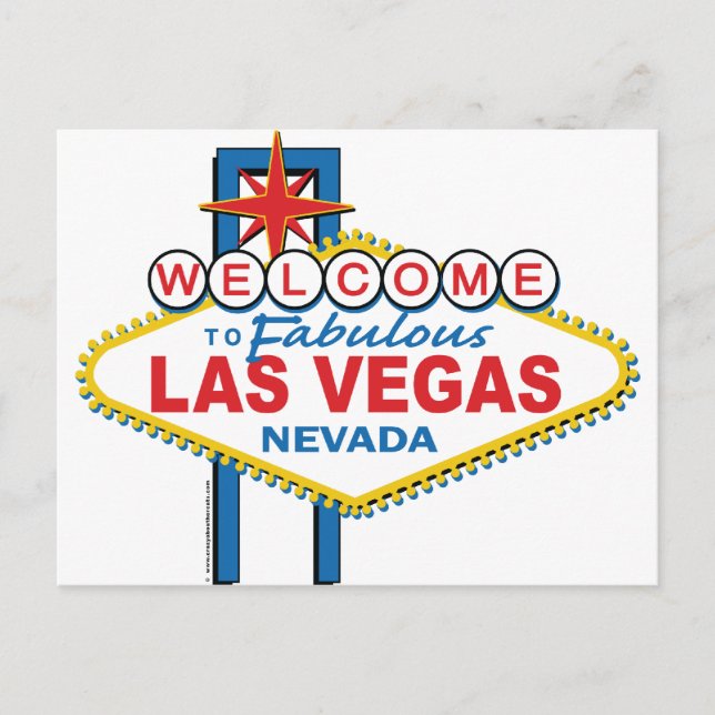 Las Vegas Retro Sign Postcard (Front)