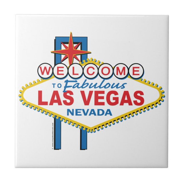 Las Vegas Retro Sign Tile (Front)
