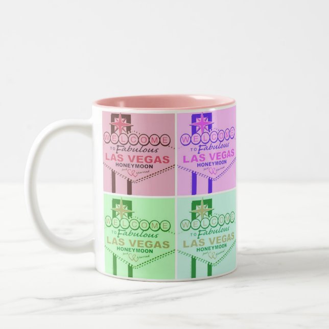 Las Vegas Retro Two-Tone Coffee Mug (Left)