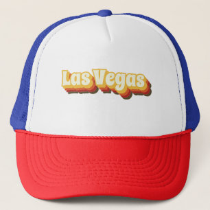 Las Vegas Retro Vintage Text Trucker Hat