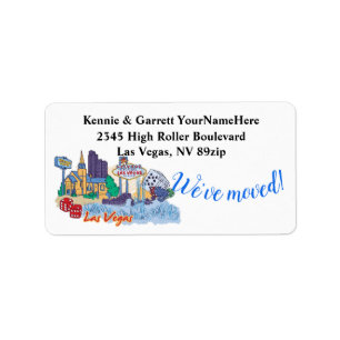 Las Vegas Return Address Label
