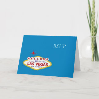 Las Vegas RSVP Wedding Card