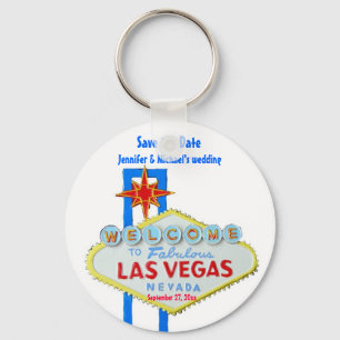 Las Vegas Save the Date Customised Occasion Key Ring