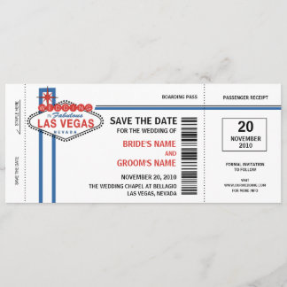 Las Vegas Save the Date Invitations