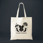 Las Vegas Showgirl Bachelorette Tote Bag<br><div class="desc">Step into the spotlight with this personalised tote bag, featuring a chic black corset and boots motif printed on a natural canvas background. Designed for brides, bridesmaids, and besties heading to Las Vegas or planning a glamourous girls’ night out, this bag captures that bold, confident, and flirty spirit that defines...</div>
