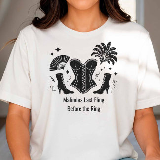 Las Vegas Showgirl Bridesmaid Bachelorette Party T-Shirt