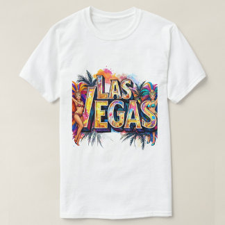 Las Vegas Showgirl Splash T‑Shirt T-Shirt