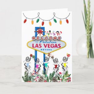 Las Vegas Showgirls Christmas Card