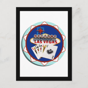 Las Vegas Sign & Cards Poker Chip