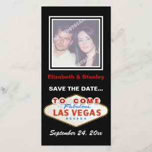 Las Vegas sign destination wedding Save the Date