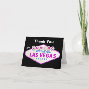 Las Vegas sign destination wedding Thank You