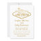 Las Vegas Sign in Gold White Wedding Invitation