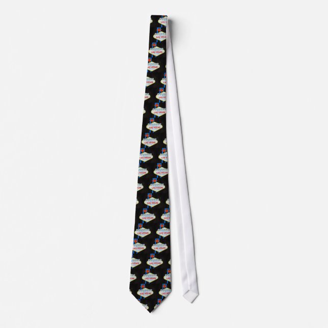 Las Vegas Sign Men's Clothing Tie (Front)