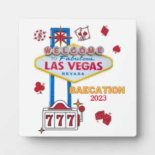 Las Vegas Sign Nevada Baecation Group Matching Plaque