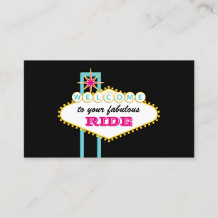 Las Vegas Sign Professional Driver Business Card