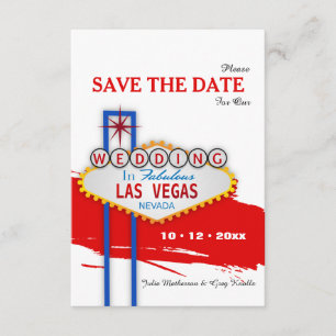 Las Vegas Sign Save the Date Announcement