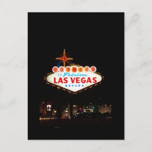 Las Vegas Sign Save The Date Wedding Picture Card