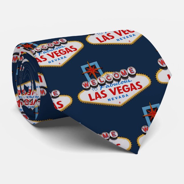 Las Vegas Sign Tie (Rolled)