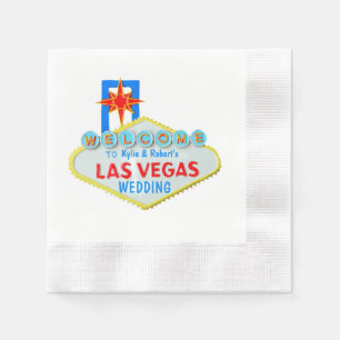 Las Vegas Sign Wedding Napkin