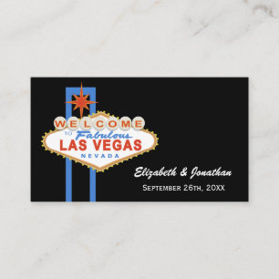 Las Vegas Sign Wedding Website Cards