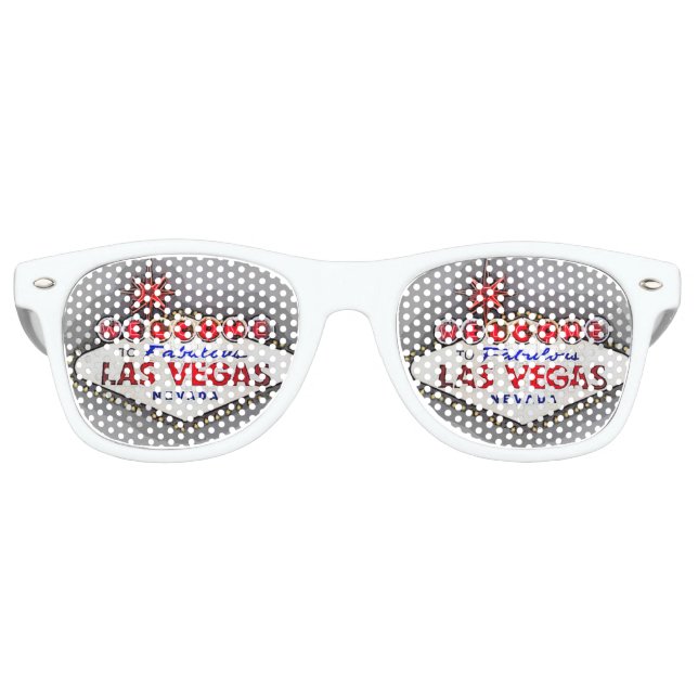 Las Vegas silver grey Retro Sunglasses (Front)